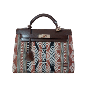 Handbag & Long Strap Woven Material Size 30