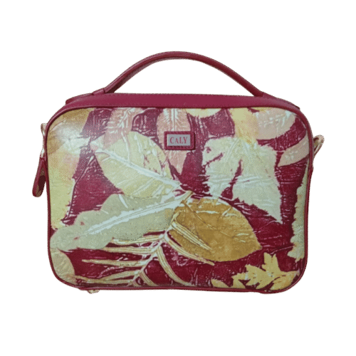 Natural Leaf Handbag Size 30 Warna Merah